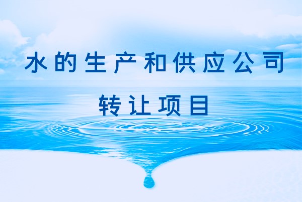 水的生產(chǎn)和供應(yīng)公司轉(zhuǎn)讓項(xiàng)目